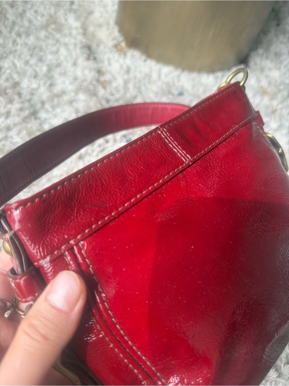 COACH 2008 RED MINI ZOE